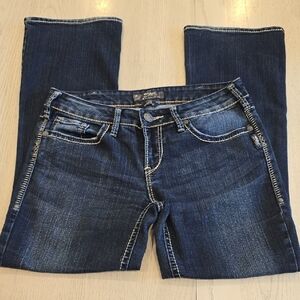 Silver Jeans Dark Blue Straig Leg Jeans